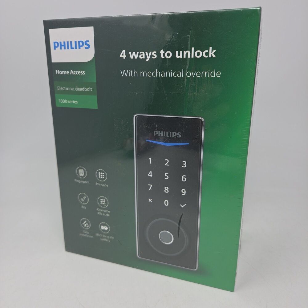 Philips Home Access Door Lock 1000 Series Electronic Deadbolt - 4 Ways to Unlock